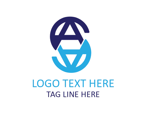 Futuristic Gradient Letter S and A Logo for Tech Branding