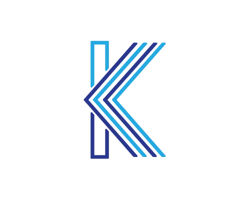 Futuristic Letter K Logo