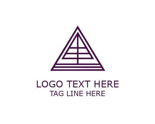  Futuristic Pyramid Logo