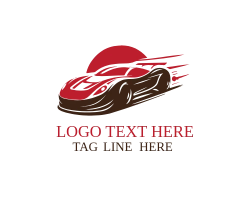 Futuristic Racing Car Logo
