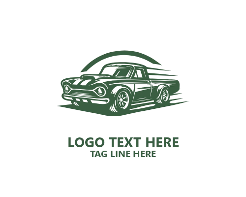 Futuristic Sports Fast Car Logo