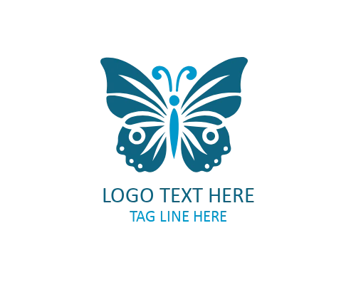  Futuristic Tech Butterfly Logo