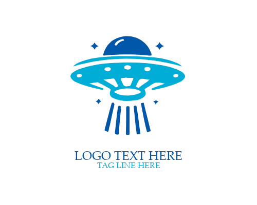  Futuristic UFO Alien Logo