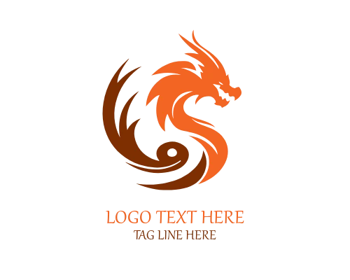 Gaming Mascot Dragon Logo