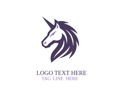    Gaming Unicorn Cyber Emblem Logo
