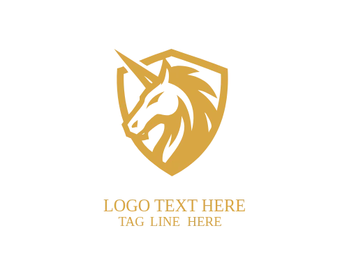 Gaming Unicorn Dark Mascot Logo