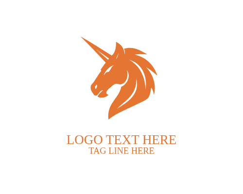 Gaming Unicorn Neon Mascot Logo