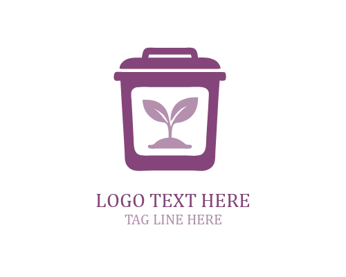 Garbage Bin Badge Logo