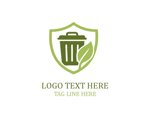 Garbage Bin Circle Logo