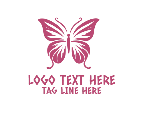 Garden Butterfly Natural Beauty Logo