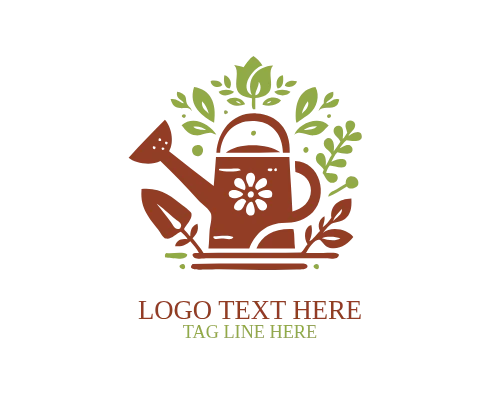 Garden Care Shovel Logo