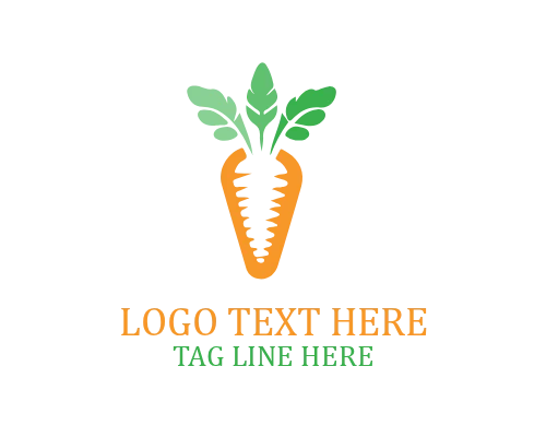 Garden Carrot Logo for Natural Produce Branding