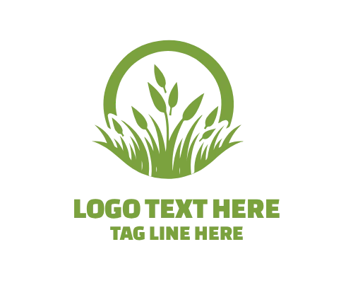 Garden Grass Logo for Landscaping Services