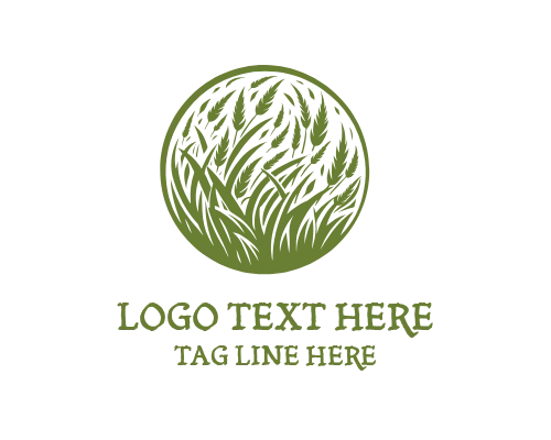 Garden Lawn Grass Logo for Landscaping Companies