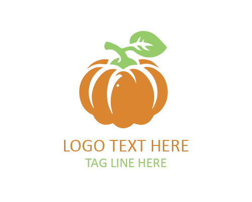 Garden Pumpkin Vegetable Logo