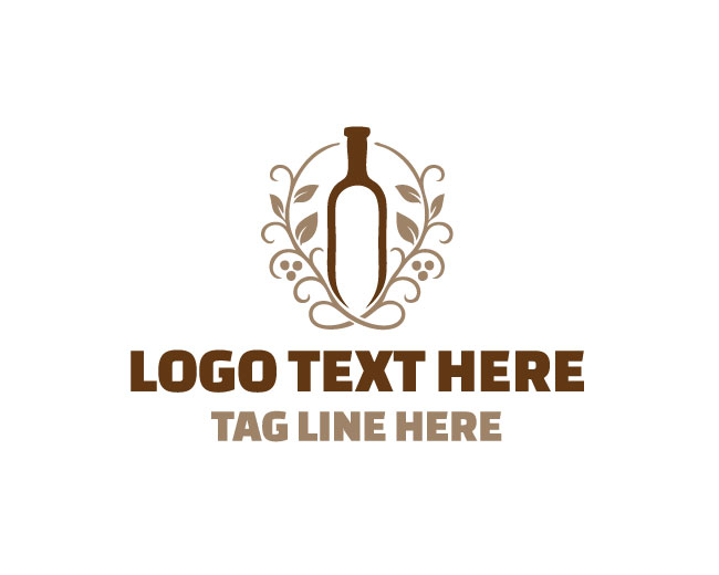 Garden Wine Bottle Logo