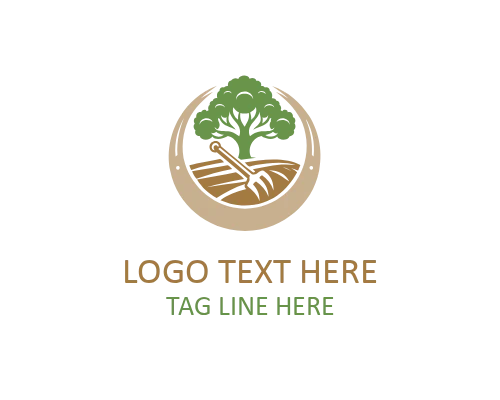 Gardening Tools Logo for Landscaping and Outdoor Service Branding