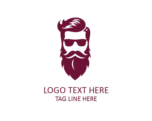 Gentleman Style Beard Guy Logo