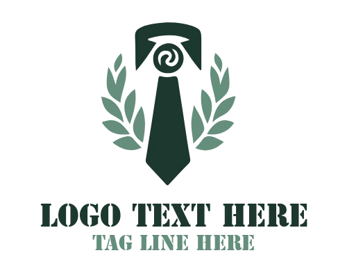 Gentleman Suit Tie Fashion Logo