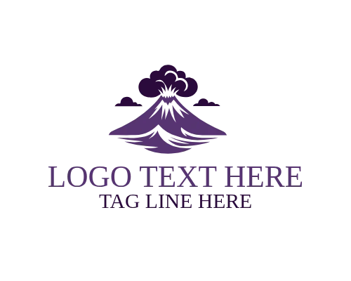 Geological Volcano Mountain Logo
