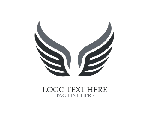 Geometric Abstract Wings Logo