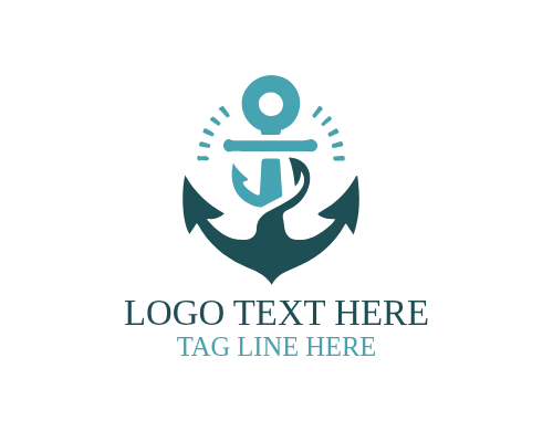 Geometric Anchor Logo for Modern Identity