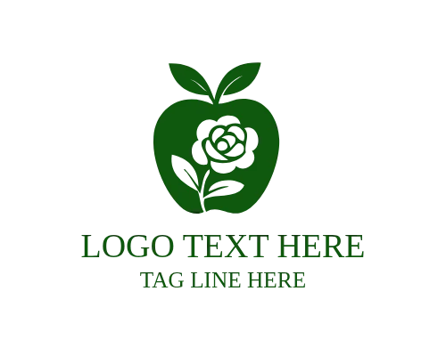 Geometric Apple Abstract Logo