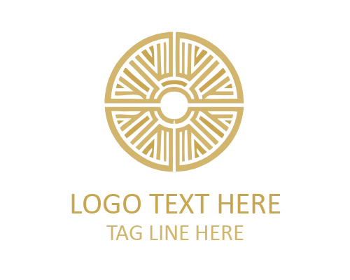 Geometric Art Deco Emblem Logo for Luxury and Vintage Branding