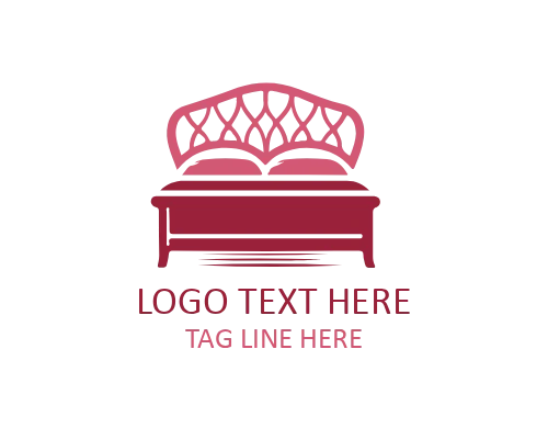 Geometric Bed Logo for Modern and Creative Furniture Brands