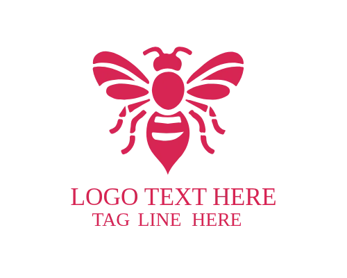 Geometric Bee Emblem Logo for Modern Business Branding