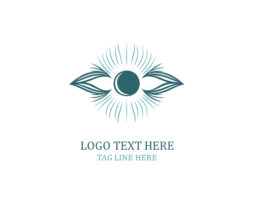 Geometric Boho Eye Logo