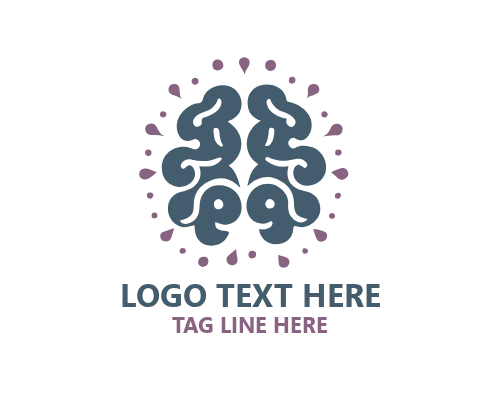 Geometric Brain Logo for Modern Technology and Innovation