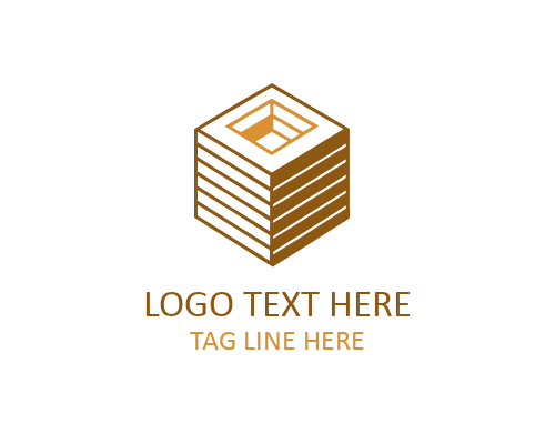 Geometric Cube Logo for Architecture Firms, Structural Designers, and Engineering Companies