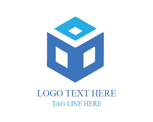 Geometric Cube Logo for Tech and Creative Brands