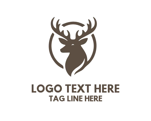 Geometric Deer Logo for Modern Branding