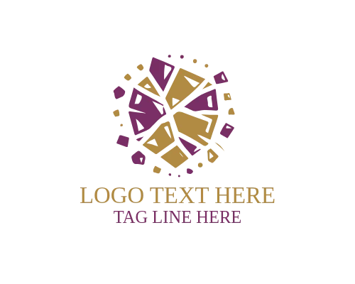 Geometric Diamond Glass Logo for Premium Branding