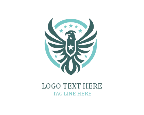 Geometric Eagle Head Logo