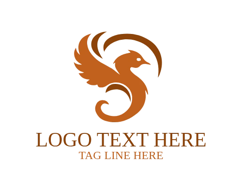 Geometric Flame Bird Logo for Modern Brands and Creative Identity