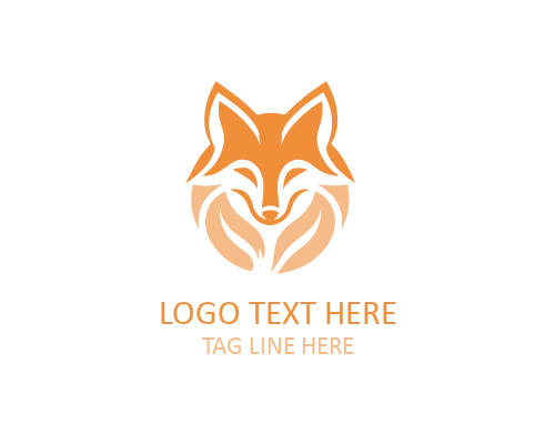 Geometric Fox Head Logo