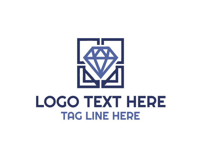 Geometric Gem Diamond Logo