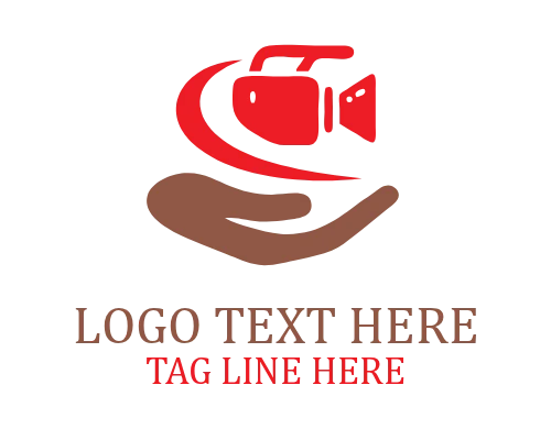 Geometric Hand Camera Logo