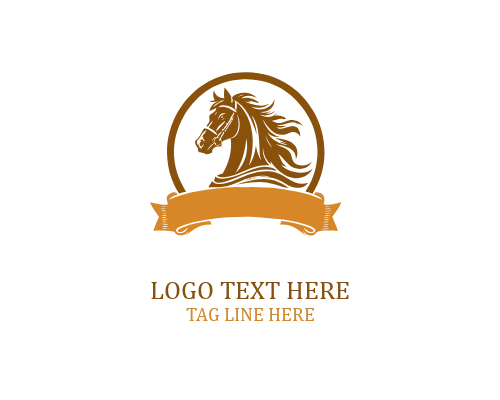 Geometric Horse Head Logo