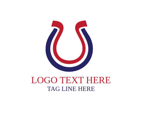 Geometric Horse Shoe Logo