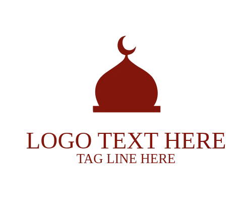 Geometric Islamic Mosque Logo