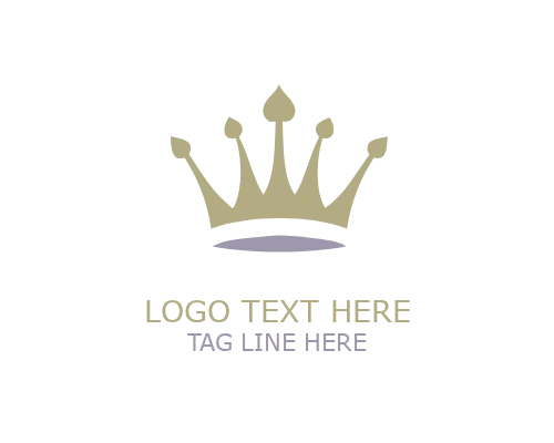 Geometric Layered Crown Logo