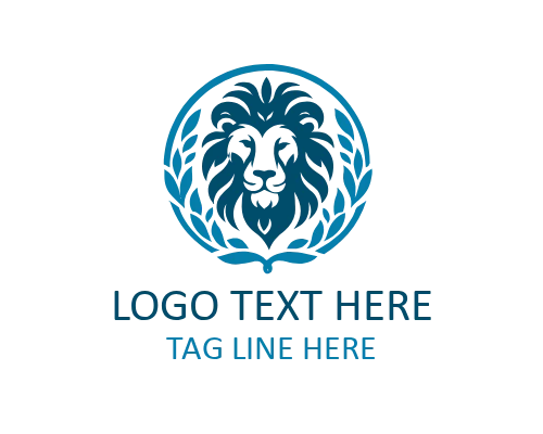  Geometric Lion Head Modern Logo