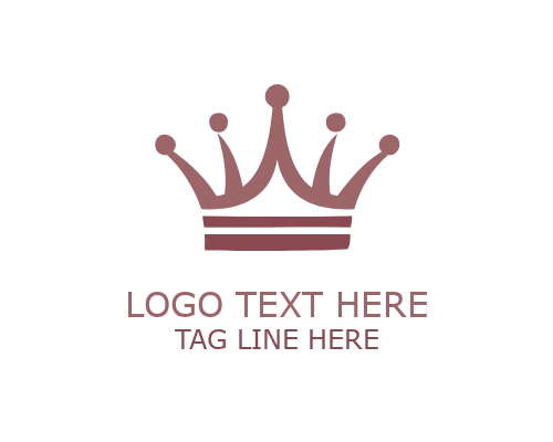  Geometric Modern Crown Logo