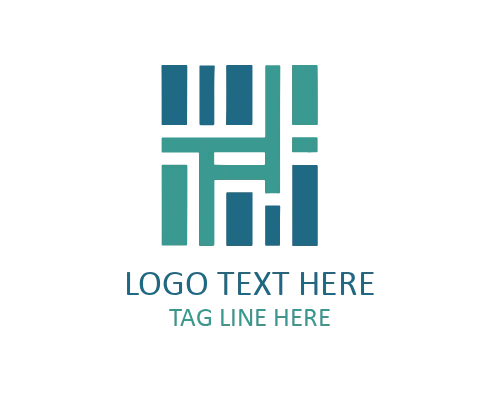 Geometric Modern Letter H Logo for Corporate Branding