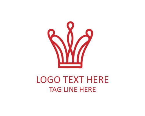 Geometric Modern Minimal Crown Logo for Creative and Contemporary Brands