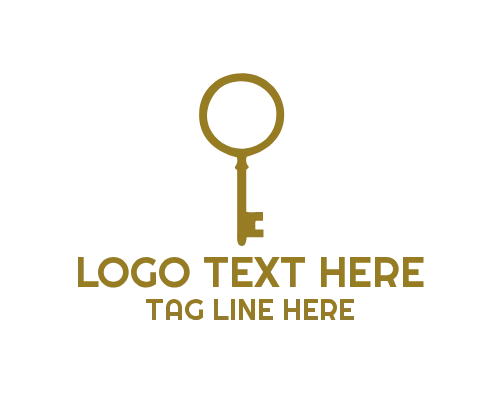 Geometric Modern Real Estate Key Logo